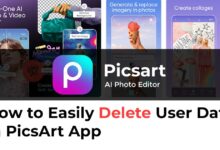 How to Delete User Data in PicsArt App